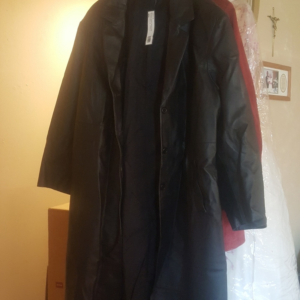Black Leather Coat